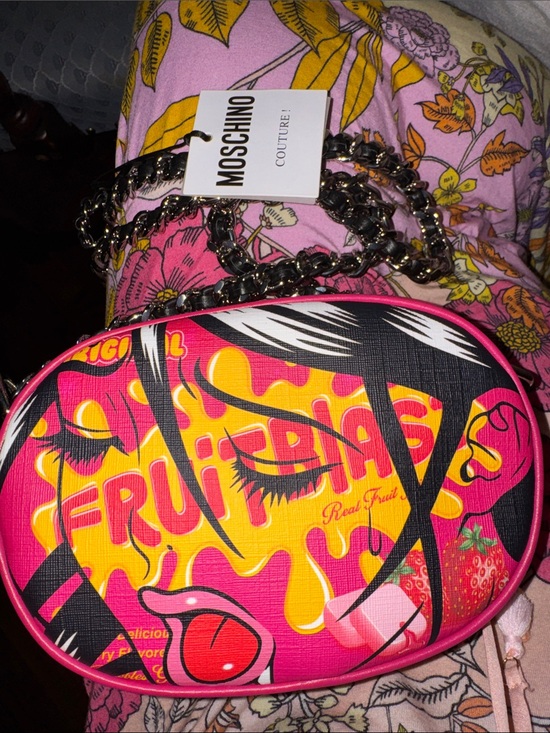 Moschino Handbags - NEW NWT Moschino Fruit Blast Pink Graphic Crossbody Bag Purse Pop Art Candy